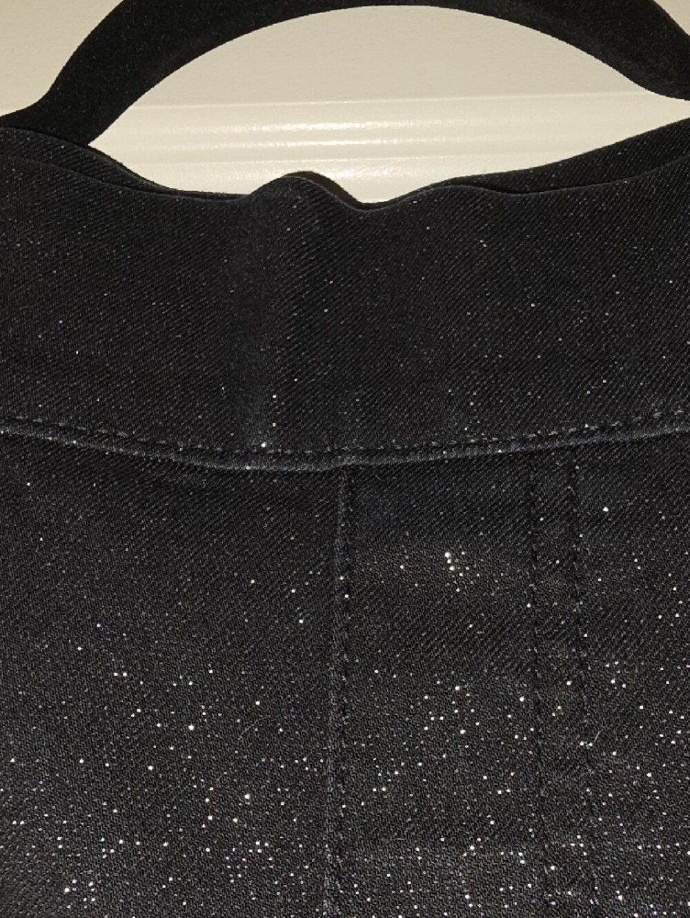 Lane Bryant Women's Black Smooth Non-transfer Sparkle Ponte Pants 20w - Picture 6 of 9